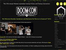Tablet Screenshot of 2012.swancon.com.au