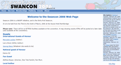 Desktop Screenshot of 2006.swancon.com.au