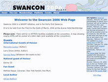 Tablet Screenshot of 2006.swancon.com.au